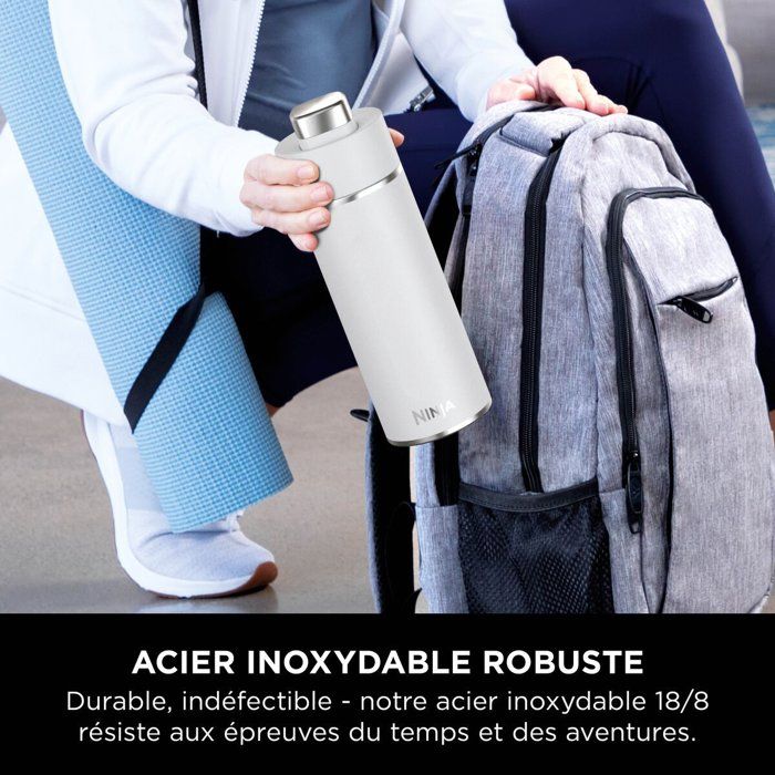 Ninja Thirsti White Travel Bottle