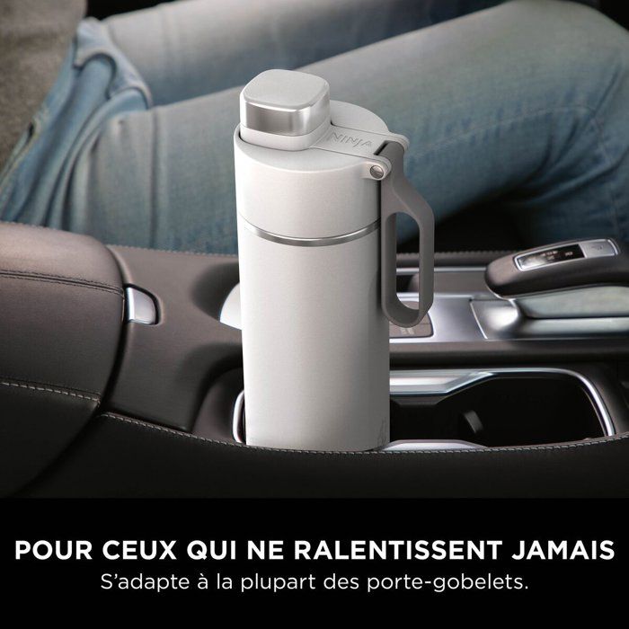Ninja Thirsti White Travel Bottle