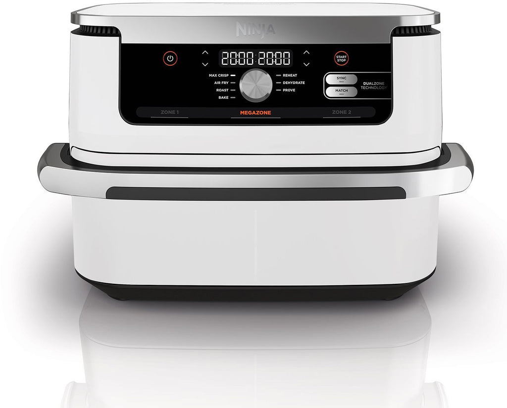 NINJA Foodi Flex AF500EUWH Air Fryer - 10.4 L Capacity - 7 Cooking Programs - White - 2470W