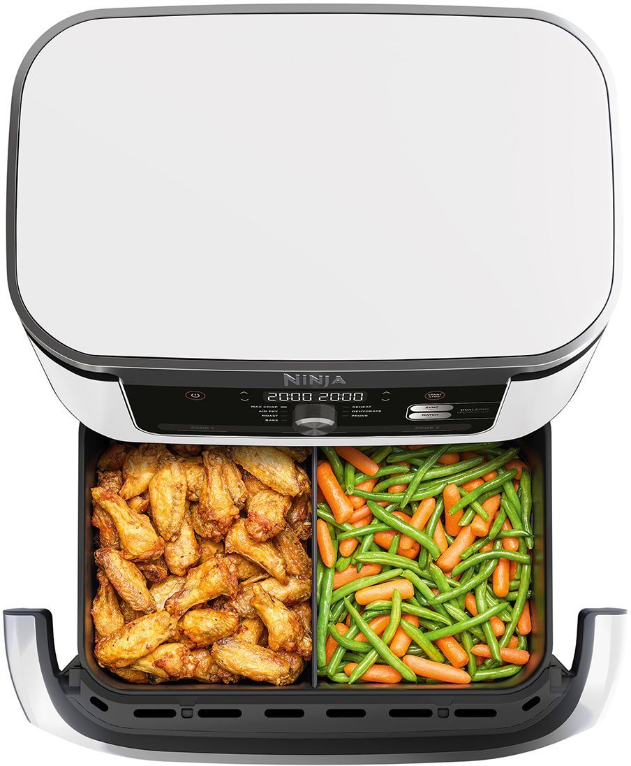 NINJA Foodi Flex AF500EUWH Air Fryer - 10.4 L Capacity - 7 Cooking Programs - White - 2470W
