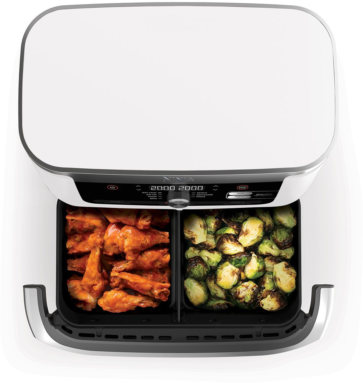NINJA Foodi Flex AF500EUWH Air Fryer - 10.4 L Capacity - 7 Cooking Programs - White - 2470W