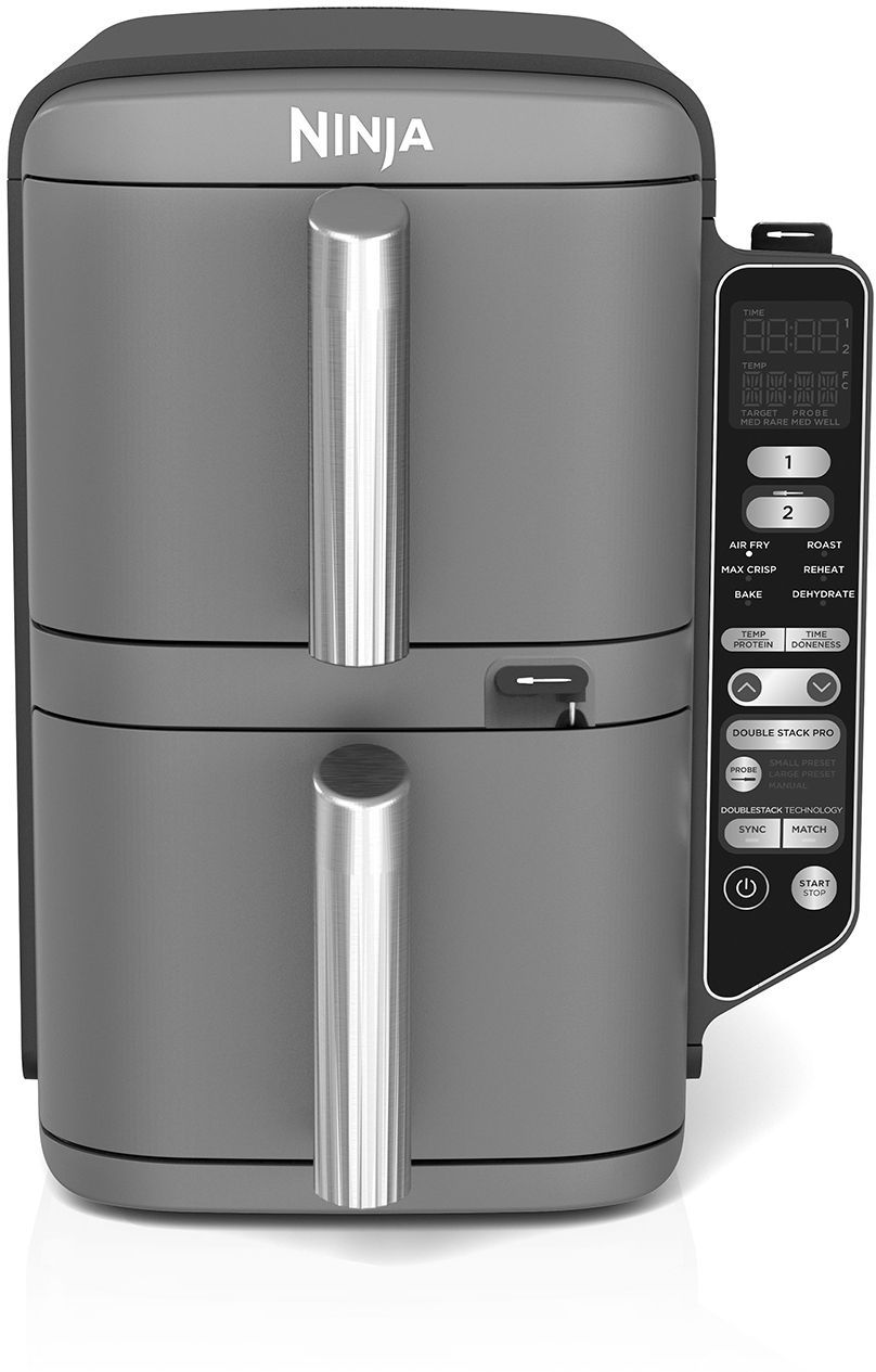 NINJA Air Fryer - Double Stack XL SL451EU - 9.5 L Capacity - 6 Cooking Programs - Temperature Probe - 2470W