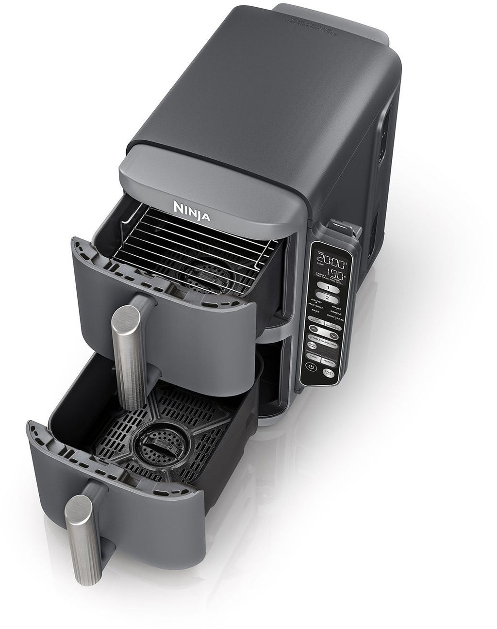 NINJA Air Fryer - Double Stack XL SL451EU - 9.5 L Capacity - 6 Cooking Programs - Temperature Probe - 2470W