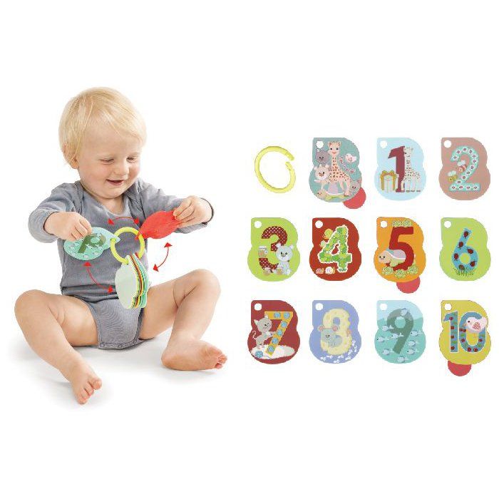 Sophie the Giraffe - Picture Book - Numerogolo - 11 Number Cards - Teething Ring