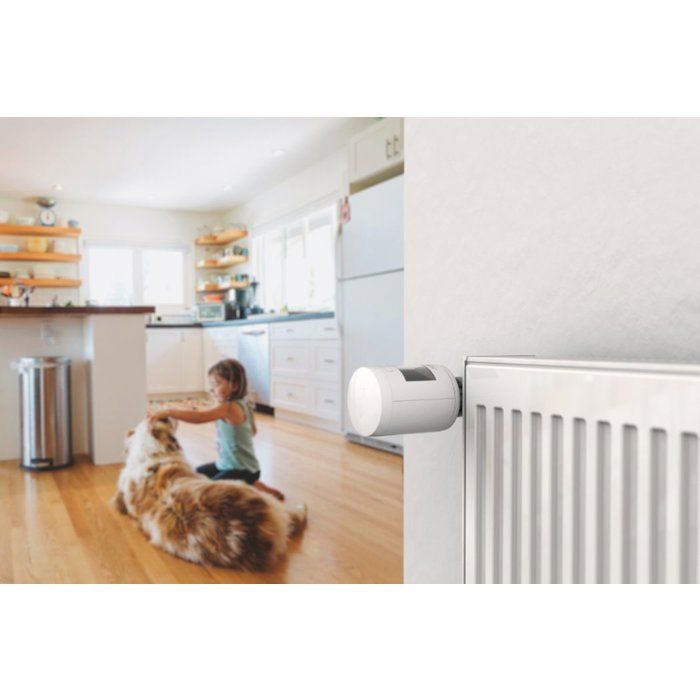 Delta Dore TRV 1.0 Thermostatic Head & Adapters - Connected Heating, Voice Control
