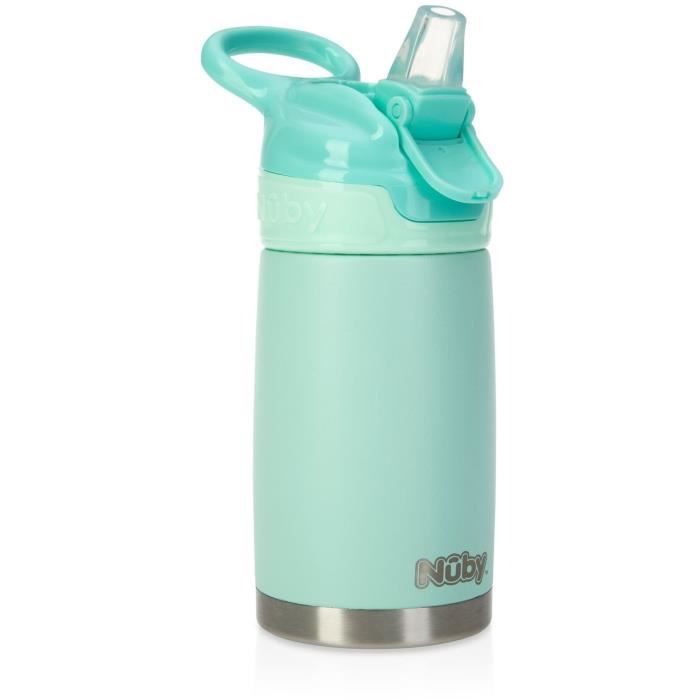 Insulated water bottle - NUBY - 300 ml - Stainless steel - Turquoise