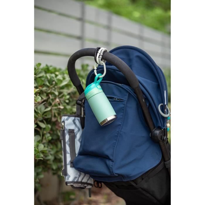 Insulated water bottle - NUBY - 300 ml - Stainless steel - Turquoise