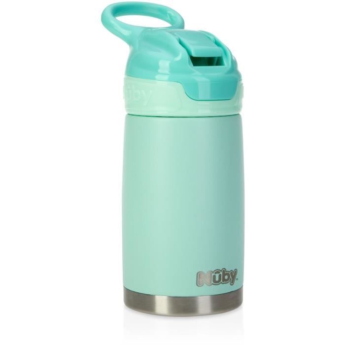 Insulated water bottle - NUBY - 300 ml - Stainless steel - Turquoise