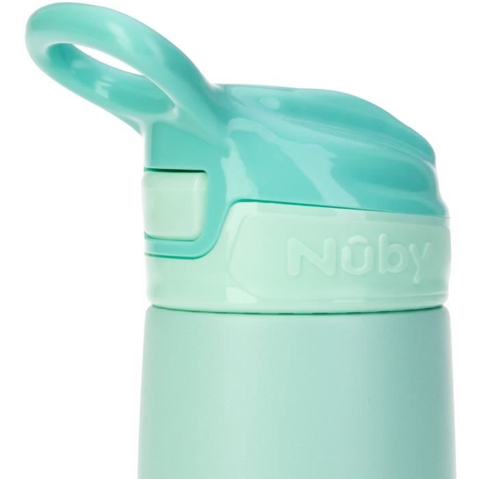Insulated water bottle - NUBY - 300 ml - Stainless steel - Turquoise