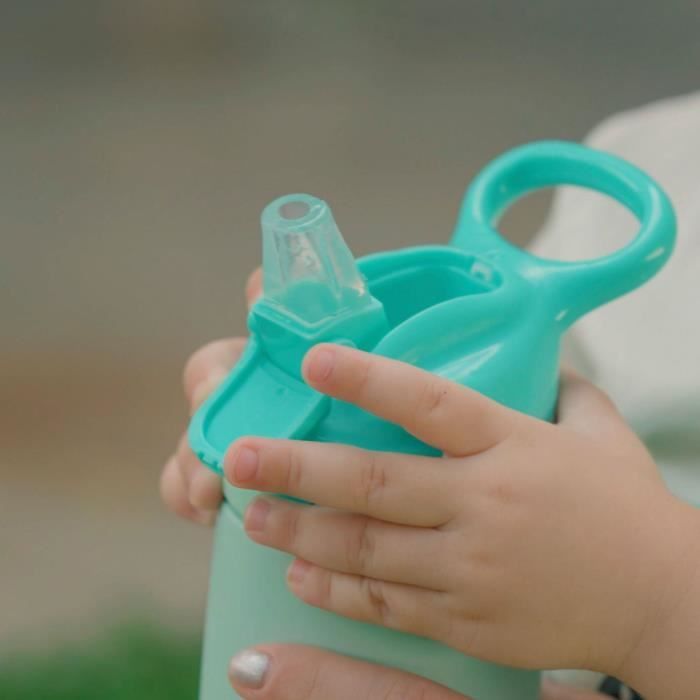 Insulated water bottle - NUBY - 300 ml - Stainless steel - Turquoise