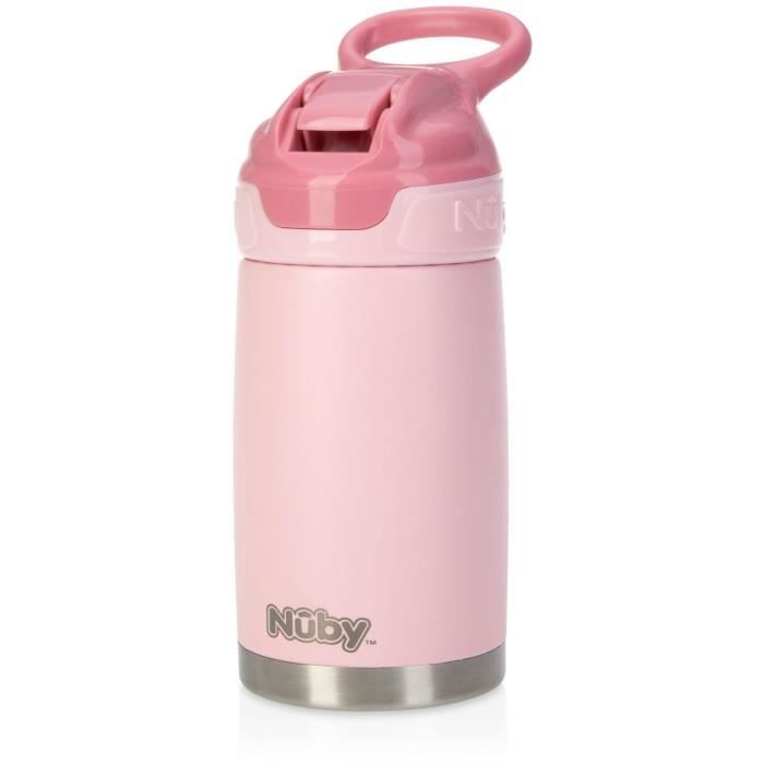 Insulated water bottle - NUBY - 300 ml - Stainless steel - Pink