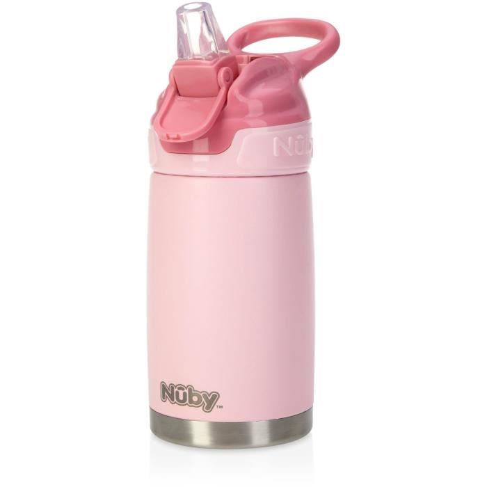 Insulated water bottle - NUBY - 300 ml - Stainless steel - Pink