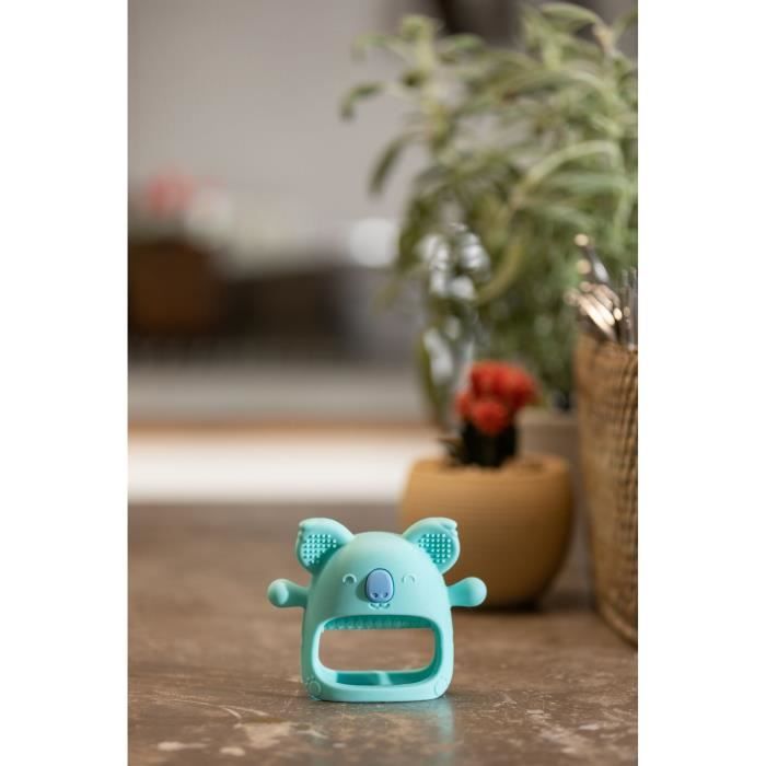 NUBY Teething Mitten Gloves - Koala - Silicone - Blue