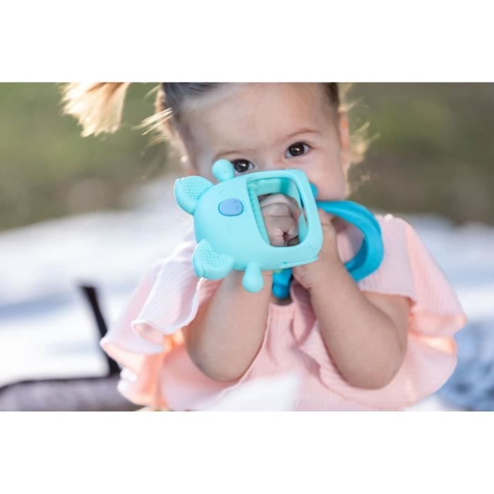 NUBY Teething Mitten Gloves - Koala - Silicone - Blue