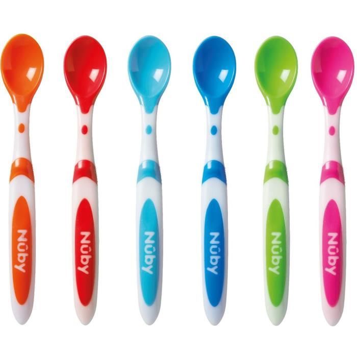 NUBY Set of 6 Weaning Spoons - Multicolored