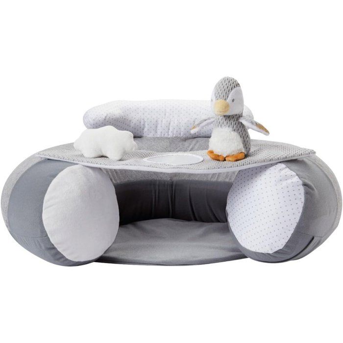 NUBY Inflatable Seat - Sit & Play Floor Seat - Removable Tray - Grey - From 6 Months