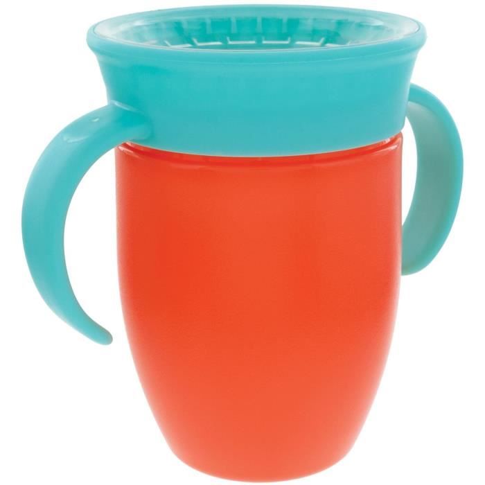 NUBY Set of 2 360° Rotating Cups - With Handles - Boy