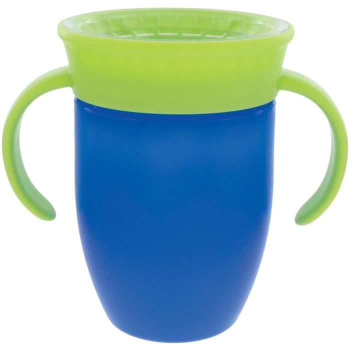 NUBY Set of 2 360° Rotating Cups - With Handles - Boy