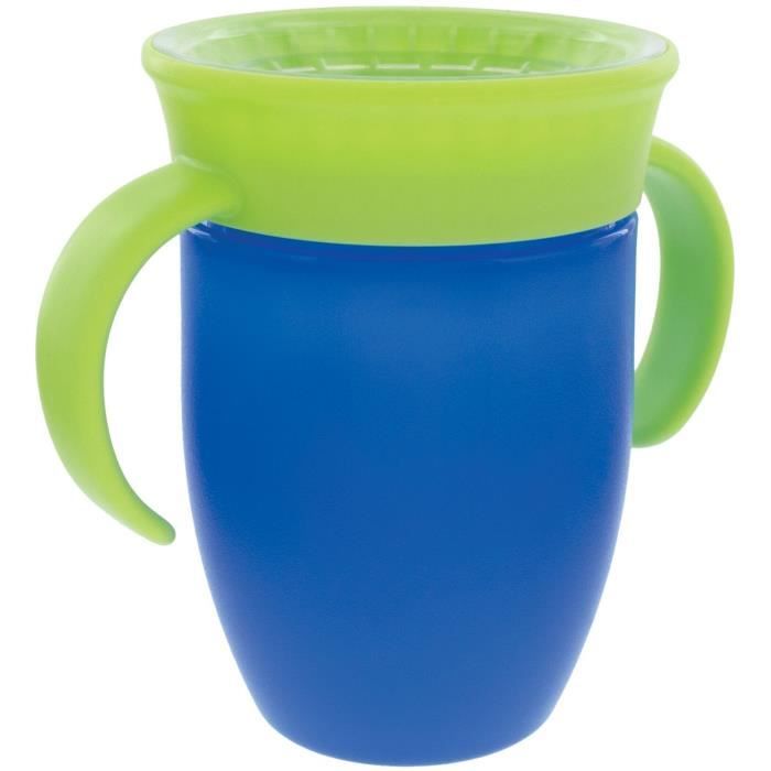 NUBY Set of 2 360° Rotating Cups - With Handles - Boy
