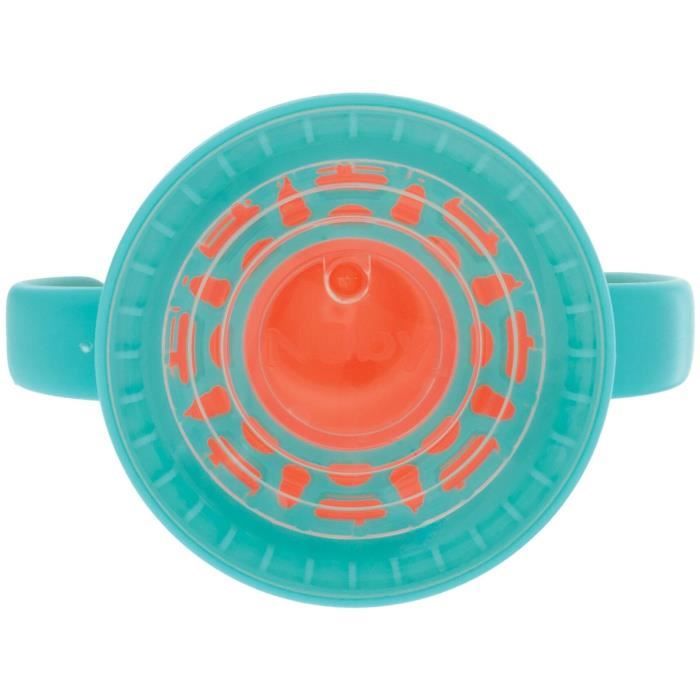NUBY Set of 2 360° Rotating Cups - With Handles - Boy