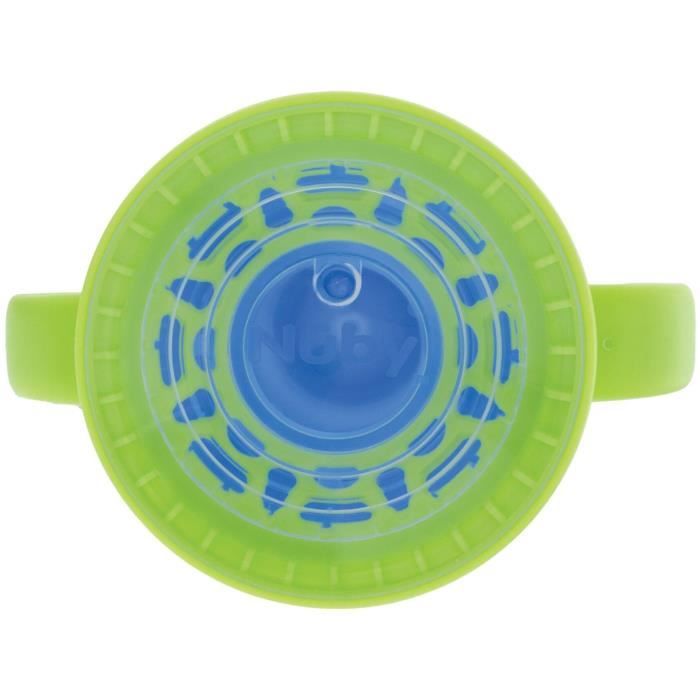 NUBY Set of 2 360° Rotating Cups - With Handles - Boy