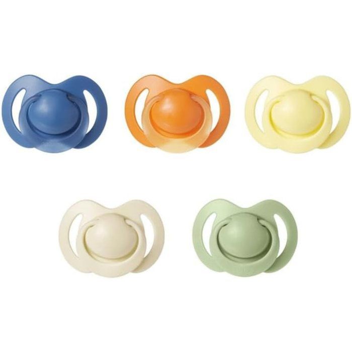Pack of 5 orthodontic pacifiers - NUBY - Silicone - 18-36 months - Multicoloured