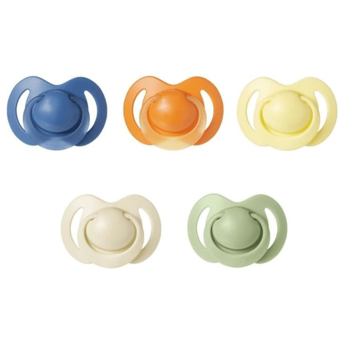 Pack of 5 orthodontic pacifiers - NUBY - Silicone - 18-36 months - Multicoloured