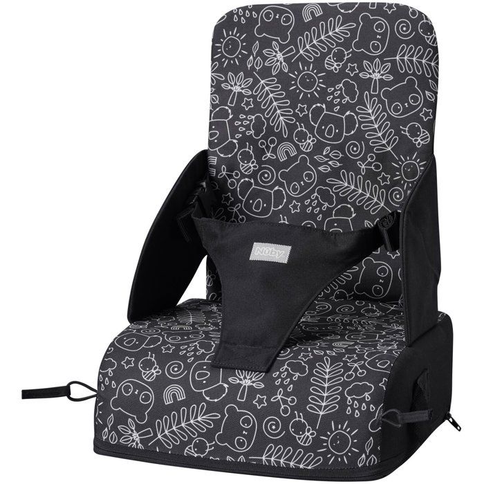 NUBY - Booster Seat - Panda - 3-Point Harness - From 6 Months - Black/White