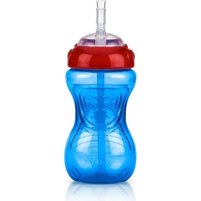 NUBY Leak-Proof Cups - Set of 3 - Flexible Straw - Unisex