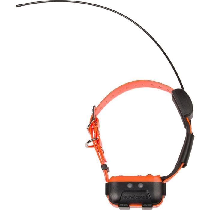 NUM'AXES CANICOM GPS 2 - Complete Set Collar - GPS Tracker - Black/ Orange