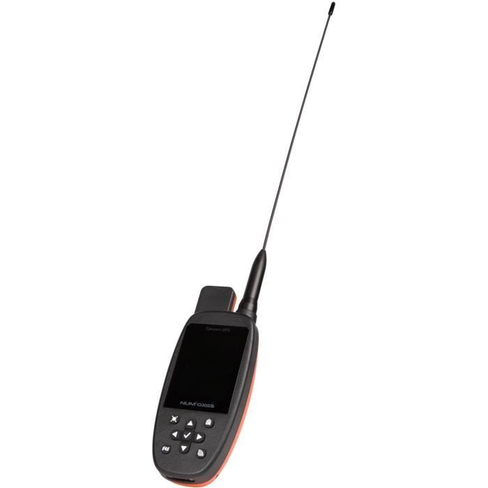 NUM'AXES CANICOM GPS 2 - Complete Set Collar - GPS Tracker - Black/ Orange