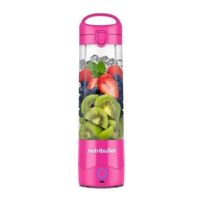 NutriBullet Portable Blender - 70W - 0.475 L - Rose - 1 Bottle Included NBP003BP