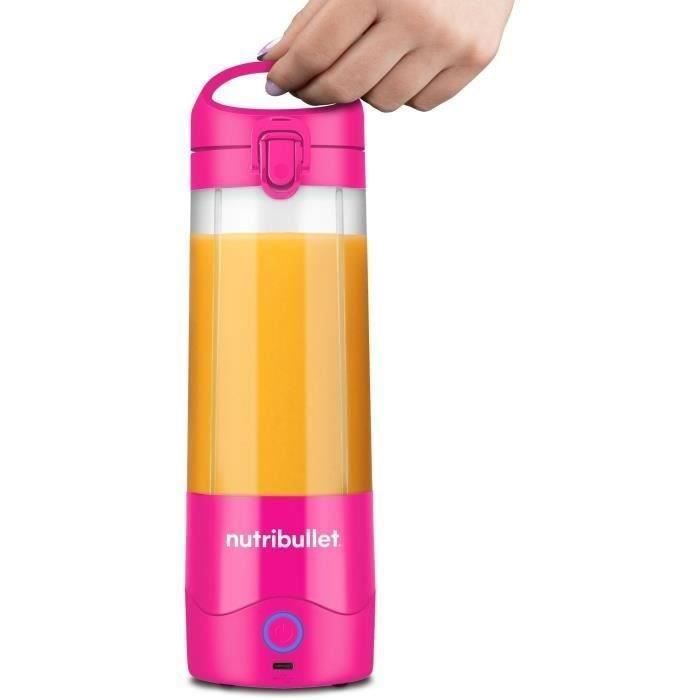 NutriBullet Portable Blender - 70W - 0.475 L - Rose - 1 Bottle Included NBP003BP