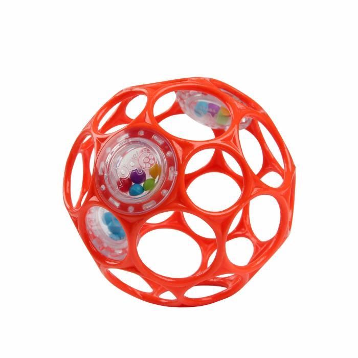 BRIGHT STARS Oball Easy-Grip Rattle Toy, BPA-Free, 0 M+