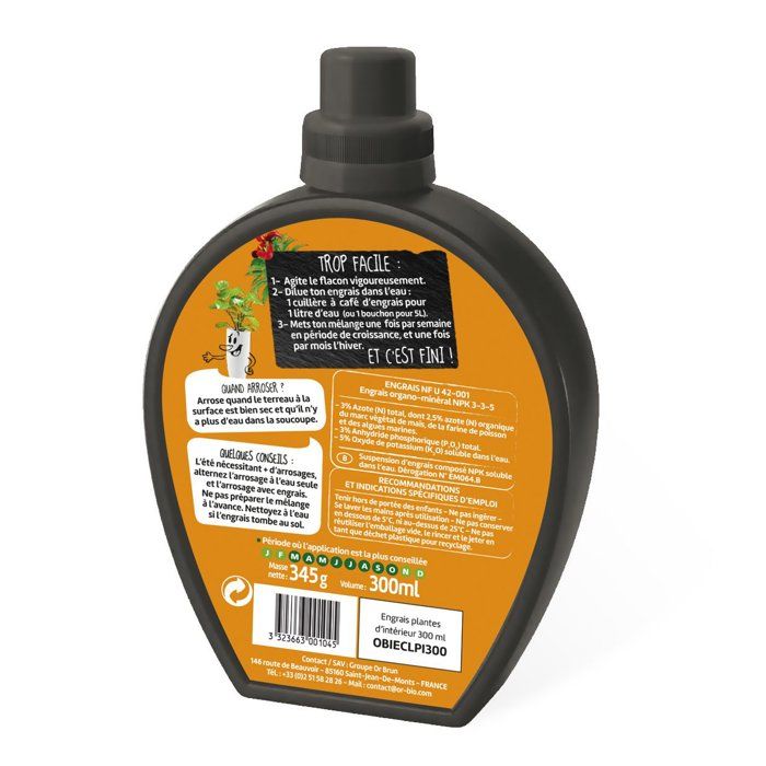 ORBIO Indoor Plant Fertilizer - Promotes Growth - 1 L