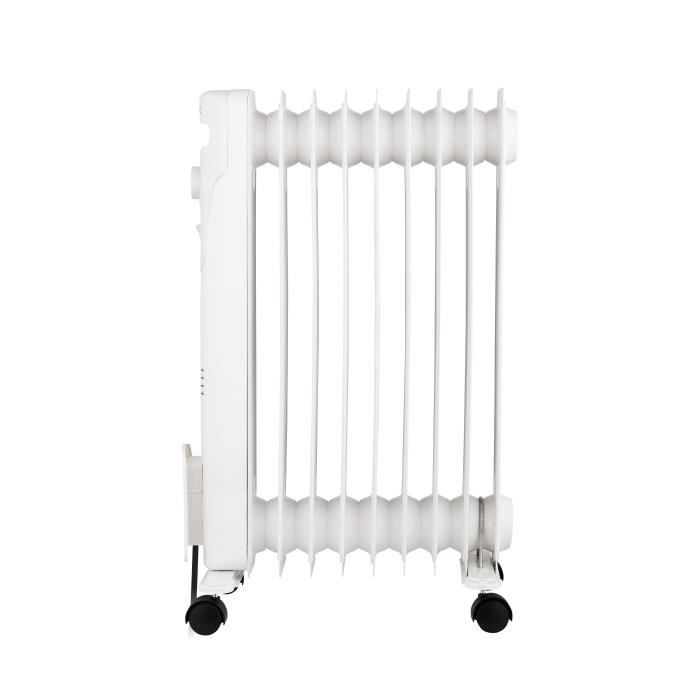 Electric oil-filled radiator - 2000 Watts - OCEANIC - 3 power settings - 9 elements - Portable - White