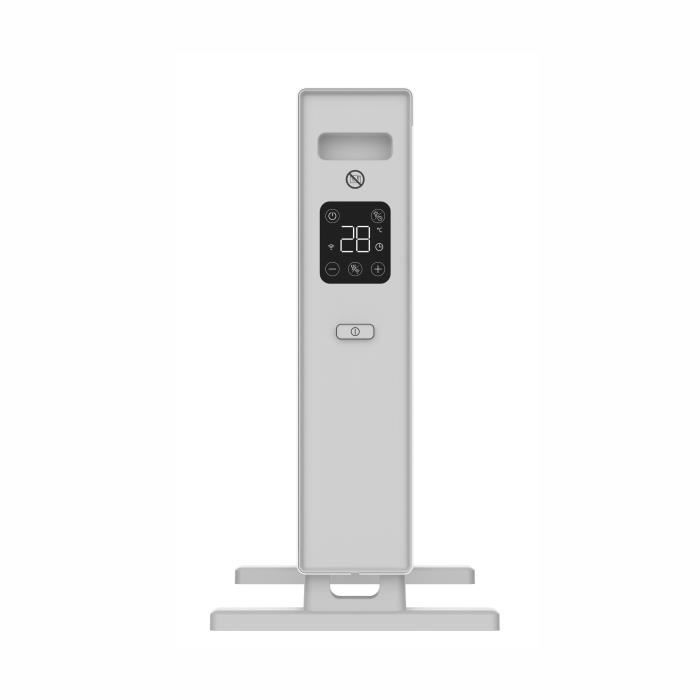 OCEANIC Mobile Electric Convector Heater - 2000W - 2 Power Settings - Matte White
