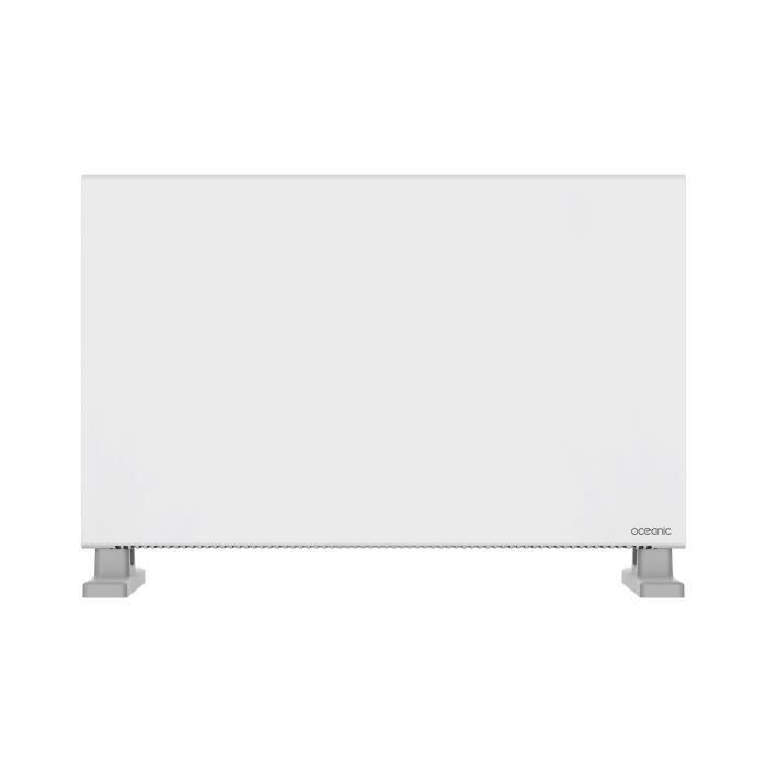 OCEANIC Mobile Electric Convector Heater - 2000W - 2 Power Settings - Matte White