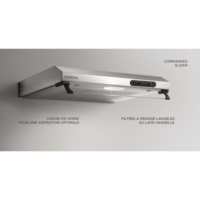 OCEANIC Canopy Hood - 60 cm - Grey - OCEAHC205S