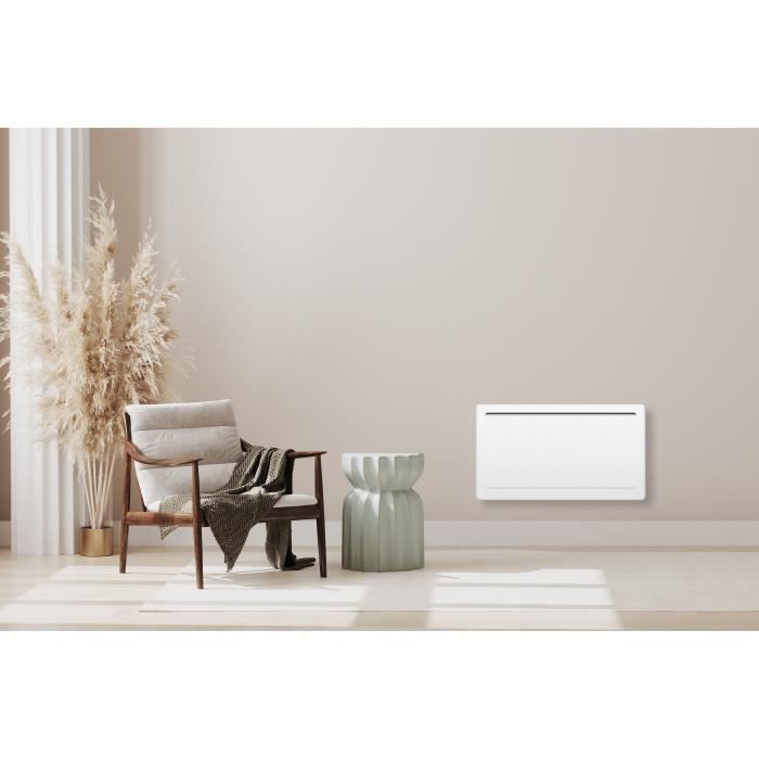 OCEANIC Rubis 1500W Ceramic Dry Inertia Electric Radiator - Curved Design - White - NF