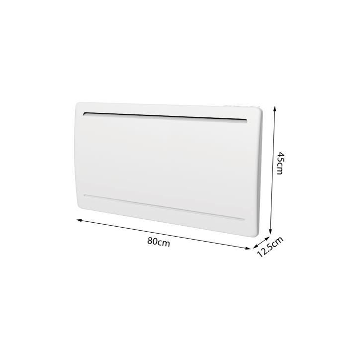 OCEANIC Rubis 1500W Ceramic Dry Inertia Electric Radiator - Curved Design - White - NF