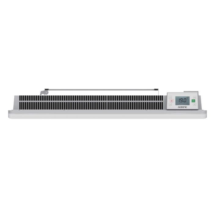OCEANIC Rubis 1500W Ceramic Dry Inertia Electric Radiator - Curved Design - White - NF