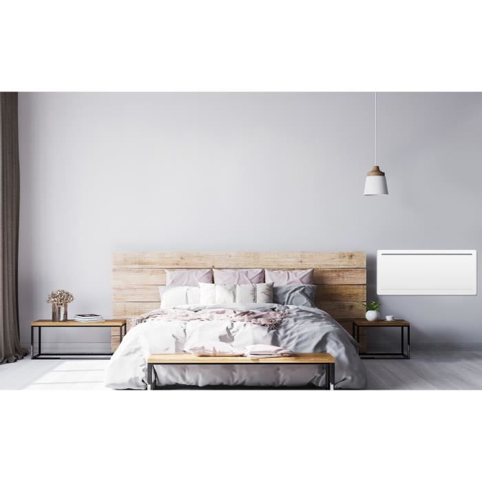 OCEANIC Rubis 2000W Ceramic Dry Inertia Electric Radiator - Curved Design - White - NF