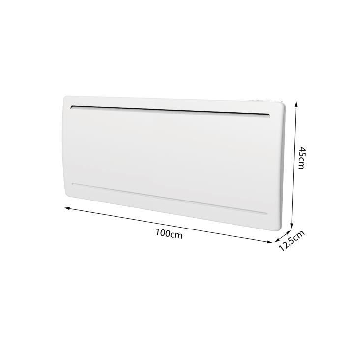 OCEANIC Rubis 2000W Ceramic Dry Inertia Electric Radiator - Curved Design - White - NF
