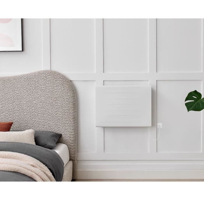 OCEANIC Fixed Electric Radiator - Dual Heating Core - 1000W - Matte White