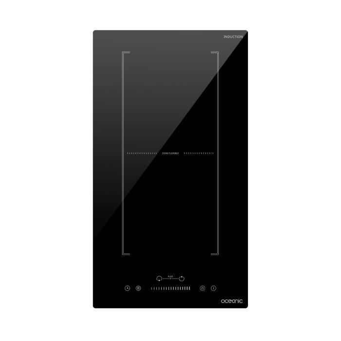 OCEANIC Induction Hob - OCEATI2Z2BF - 2 Cooking Zones - 3600W - Black