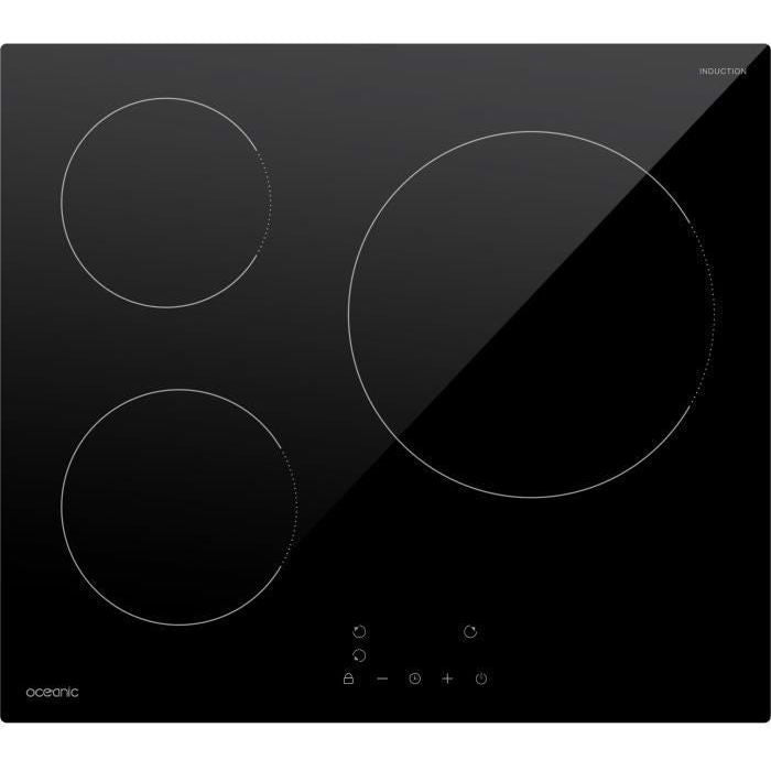 OCEANIC Induction Hob - OCEATI3Z7B - 3 Cooking Zones - 5500W 3-burner