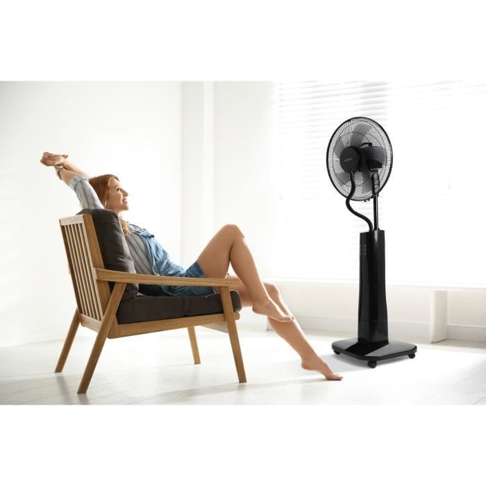 OCEANIC 2-in-1 Pedestal Misting Fan - Ø44 cm - 70W - 2 L - Remote Control - Timer