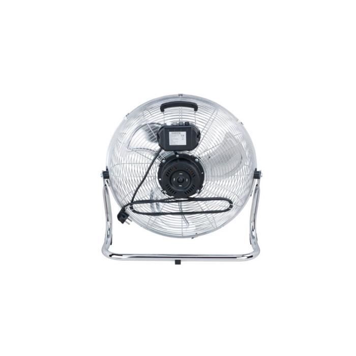 OCEANIC Industrial Floor Fan - 120 W - 3 Speeds - Ø 45 cm - Chrome
