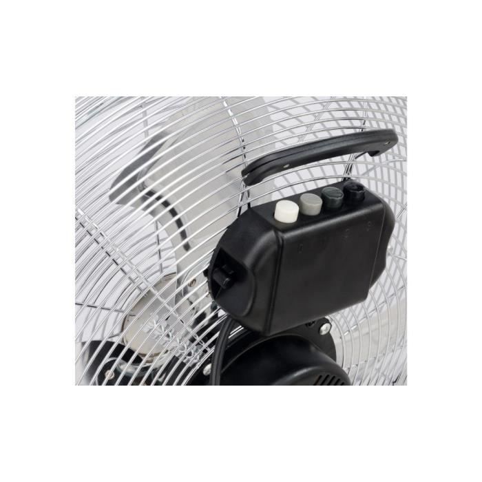 OCEANIC Industrial Floor Fan - 120 W - 3 Speeds - Ø 45 cm - Chrome